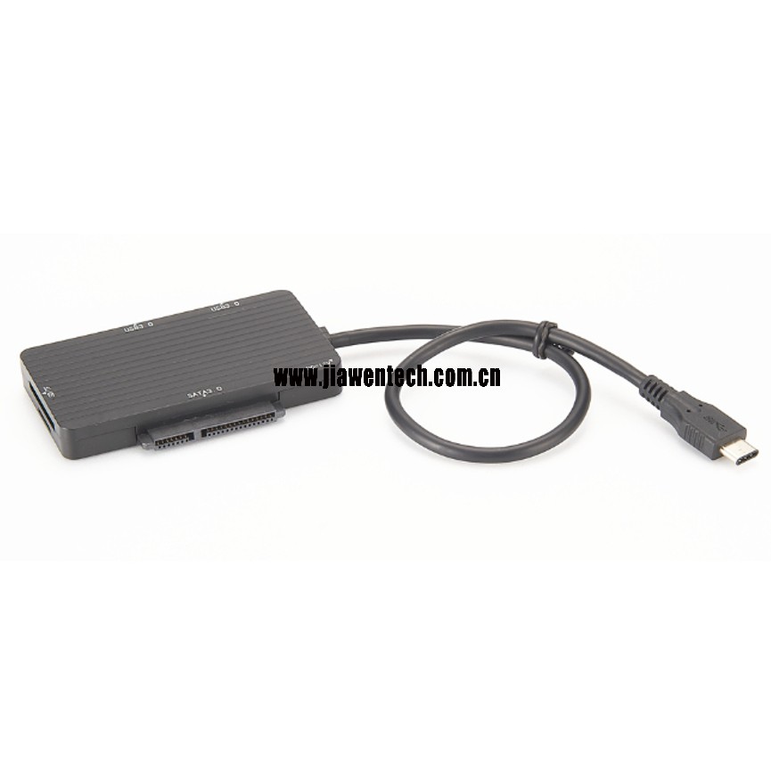 USB 3.1 2 Port Hub Card Reader SATA III Combo Adapter - USB Cables