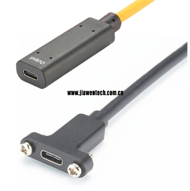 Panel Mount USB-C Extension Cable