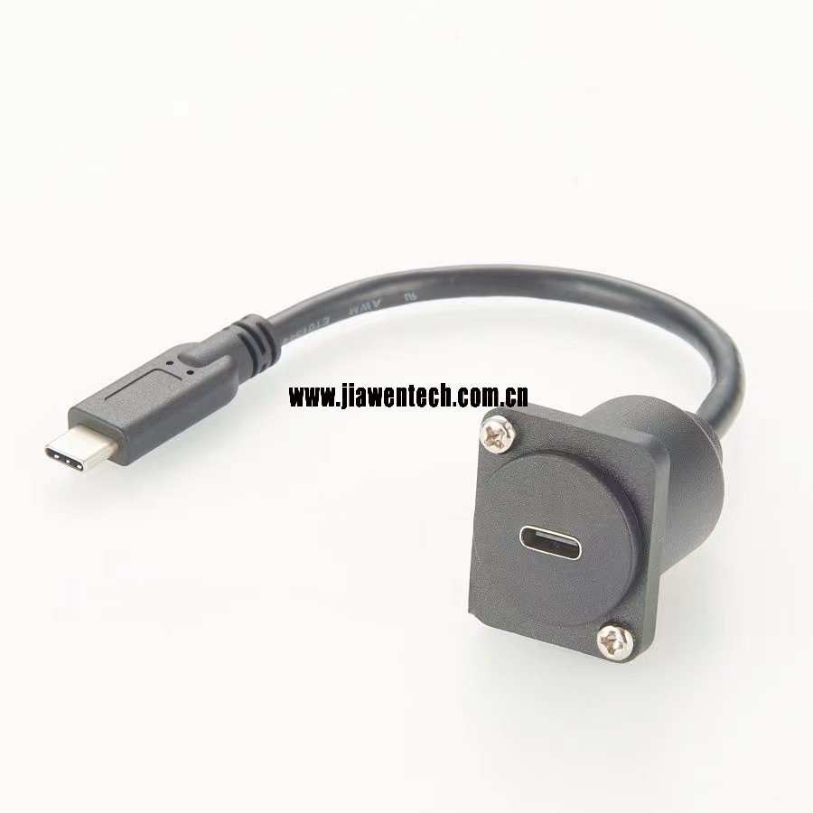 USB-C XLR Panel D Type Panel Mount Adapter