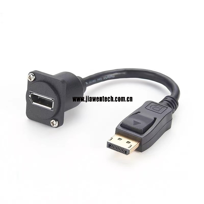 DisplayPort D-type Panel-Mount Extension Cable