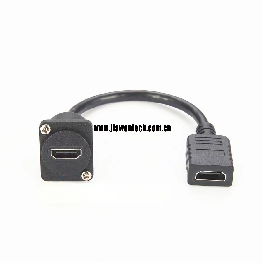 HDMI Female Coupler Adapter Panel Mount Chassis Connector