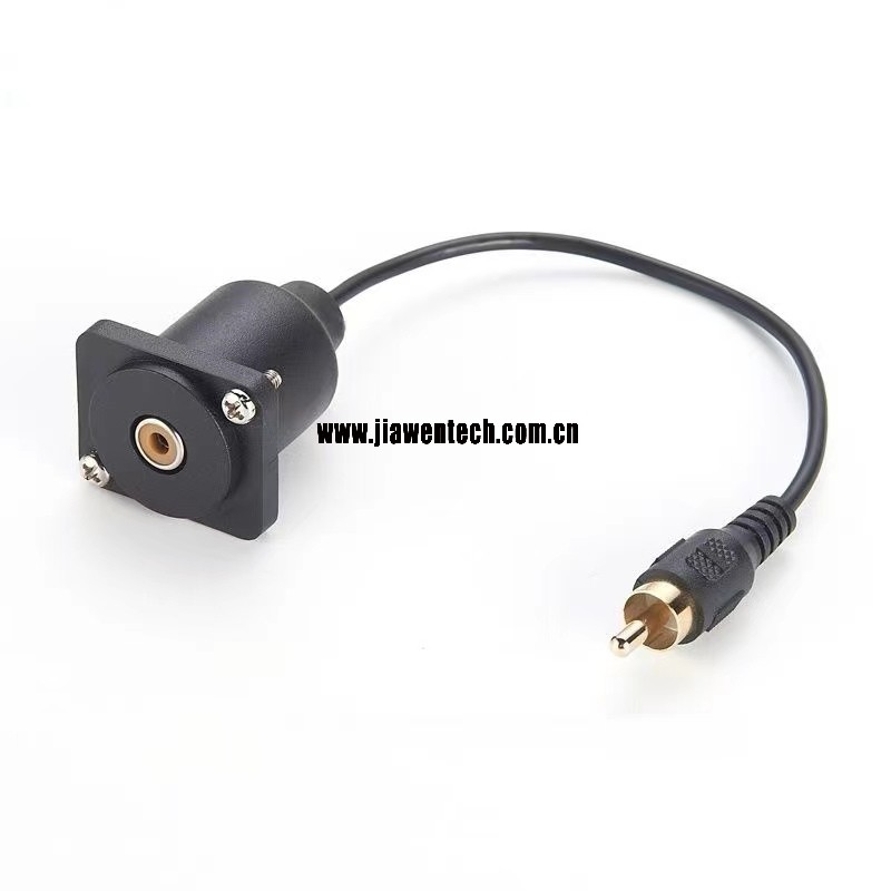 D type RCA Panel Mount Female Cinch Audio Socket