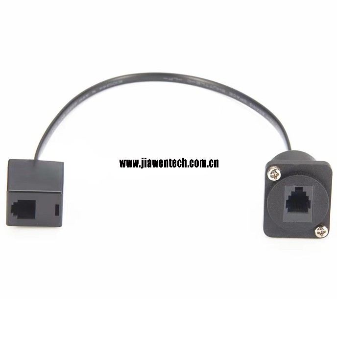 CAT3 RJ11 Female to Female Coupler Panel Mount