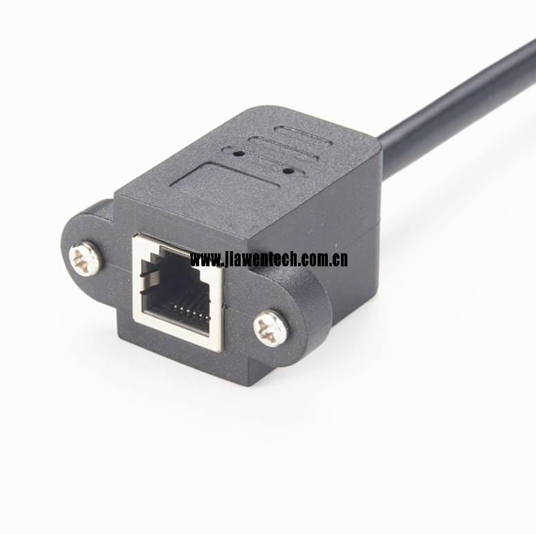 RJ12 Panel Mount Extension Cable