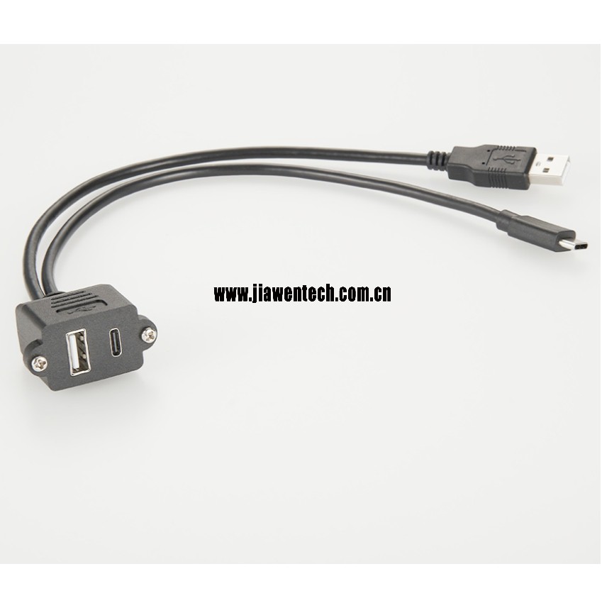 USB A Over USB C Combo Connectors