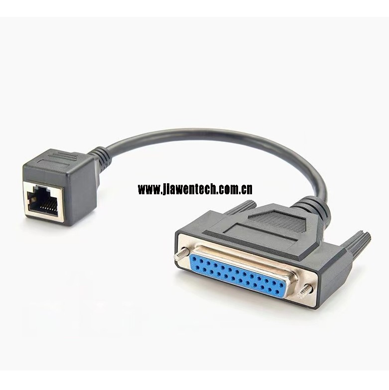 RJ45 to DB25 Null   Modem Cable