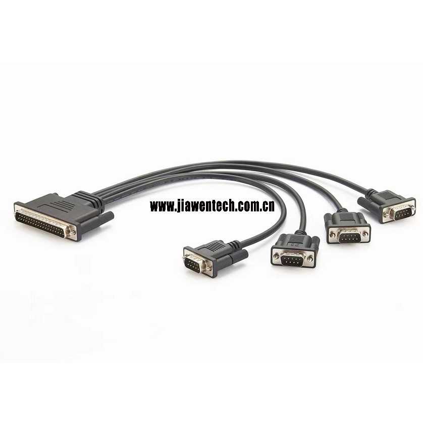 DB37 to 4 DB9 UART   Cable Adapter