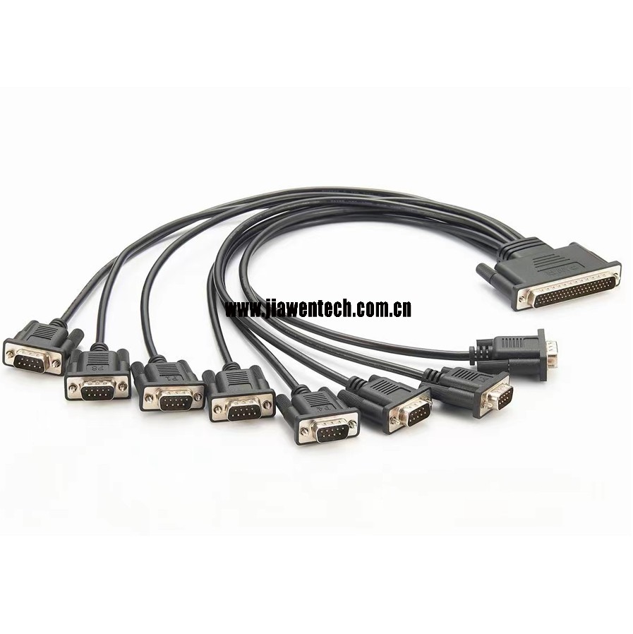 DB62 male to 8-port   DB9 male connection cable