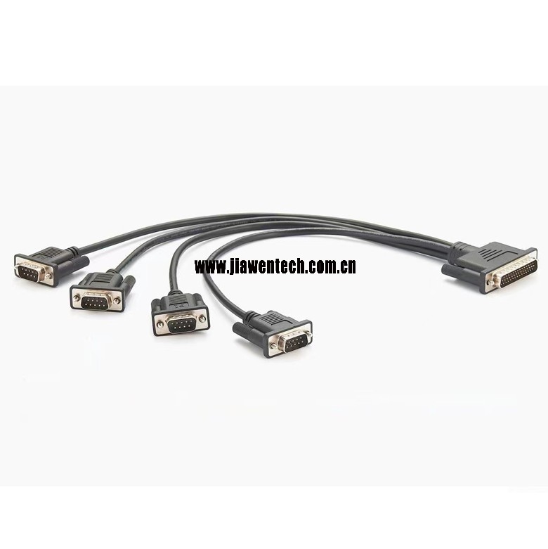 DB44 to 4 x DB9 COM   Port Cable