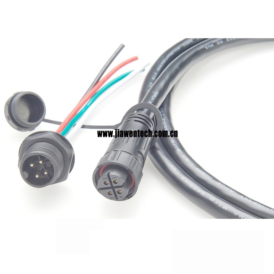 M20 4 PIN panel mount cable for LED