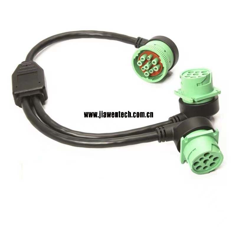 J1939 Splitter Y Cable With Right Angle Connector