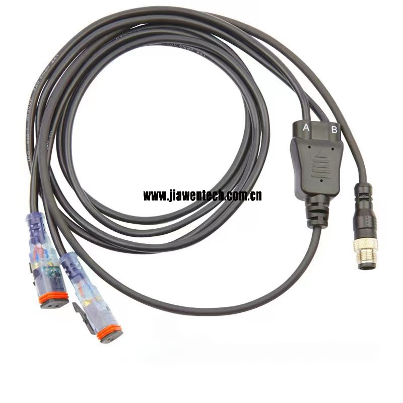 Deutsch Connector M12 to DT04 DT06 Bus Cable