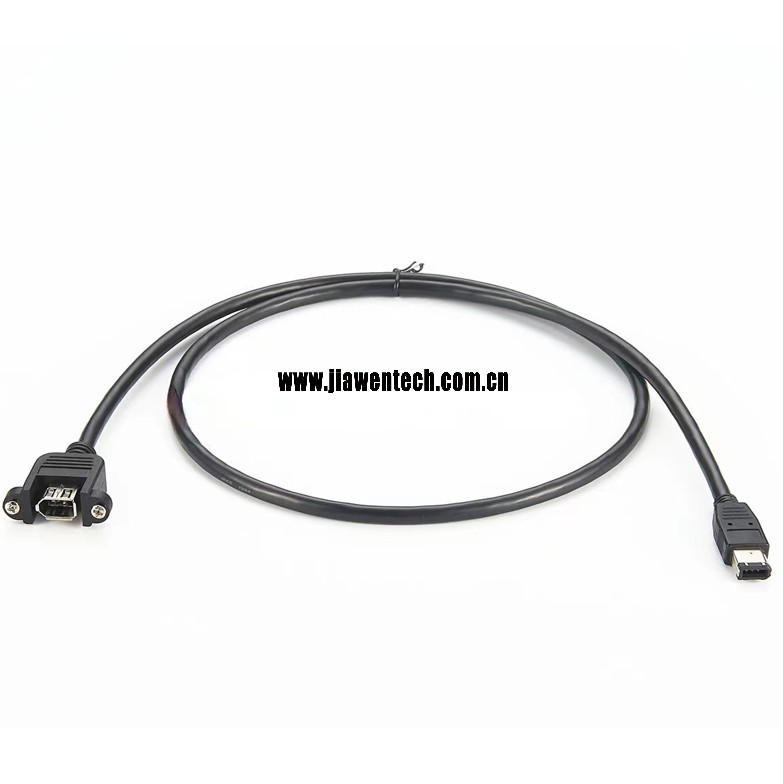 FireWire Panel Mount Extension Cable
