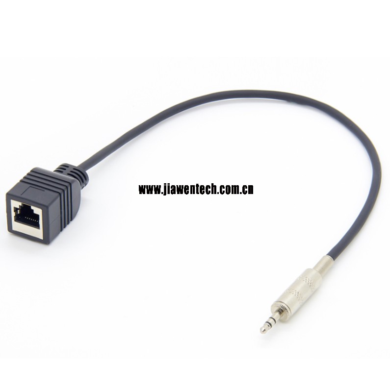 RJ-45 Female to 1/8