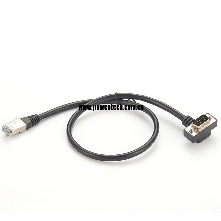 RJ45 to DB9 RS232 Right Angle Cable