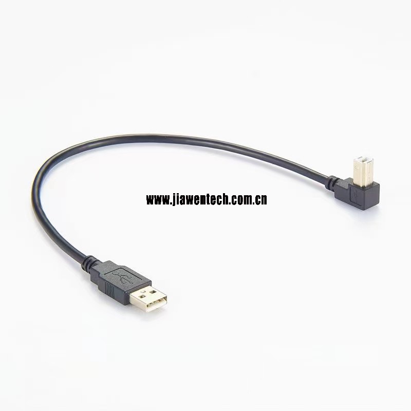 Right Angle USB Cable A to B