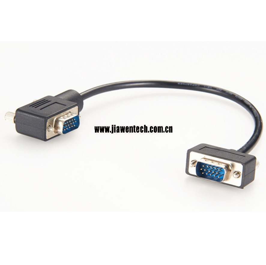 Low Profile Right Angle to Right Angle VGA