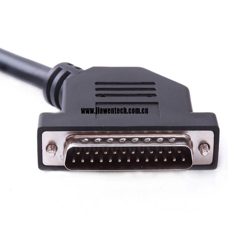 DB25 Male to Female 45 degree angled cable