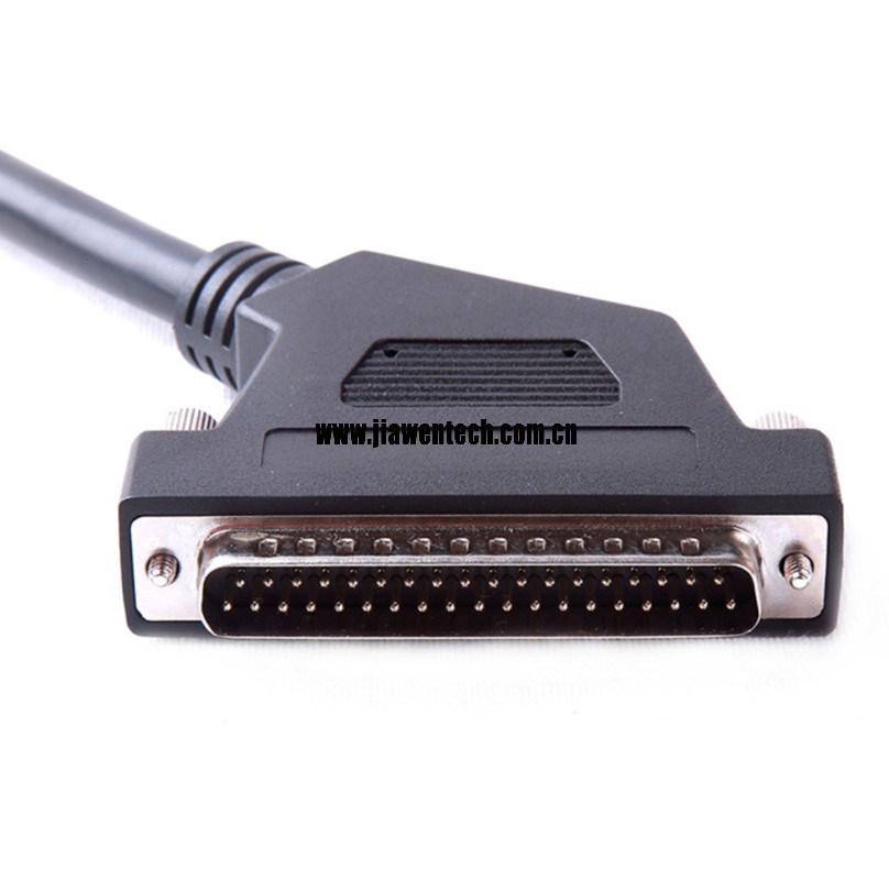 DB37 Male to Female 45 degree angled cable