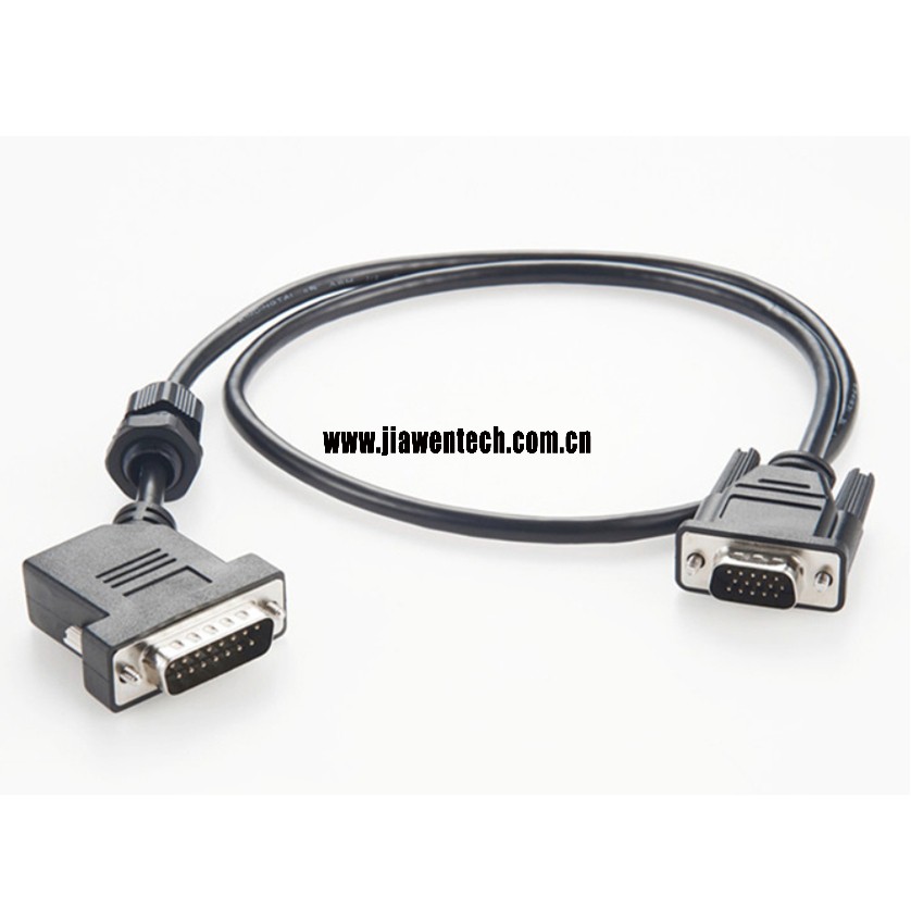 DB15 Male 45 Degree Left Exit Male