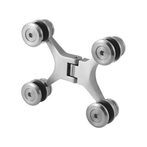Glass to glass hinge (With spring and stop at 90°)