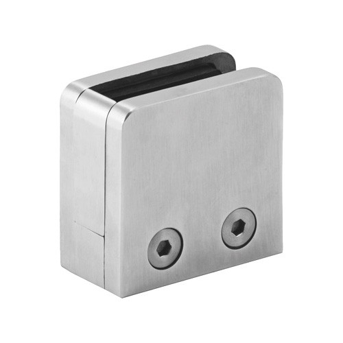 Flat Bottom Glass Clamp with Base Plate