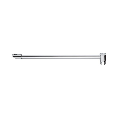 Round Glass to 45° Wall Stabilizer Bar