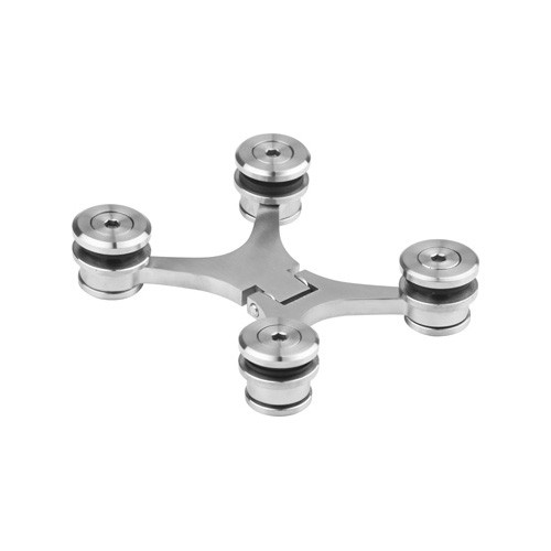 Glass to glass hinge