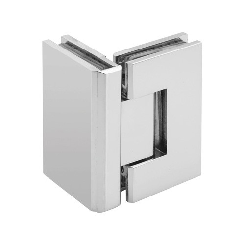 Square Edge L Shape 90° Glass to Glass Shower Hinge