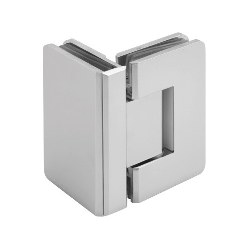 Round Edge 90° Glass to Glass Shower Hinge