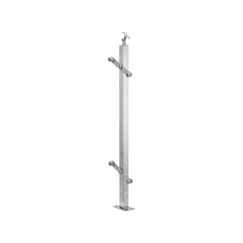 Rectangle Shape Modern Style Glass Handrail