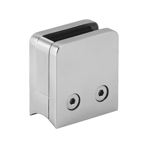 Concave Bottom Glass Clamp with Base Plate