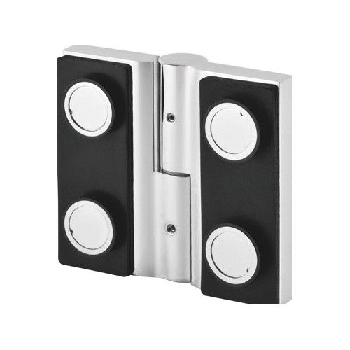 180° Glass to Glass Rectangular Self Rising Hinge for Countersunk Screw