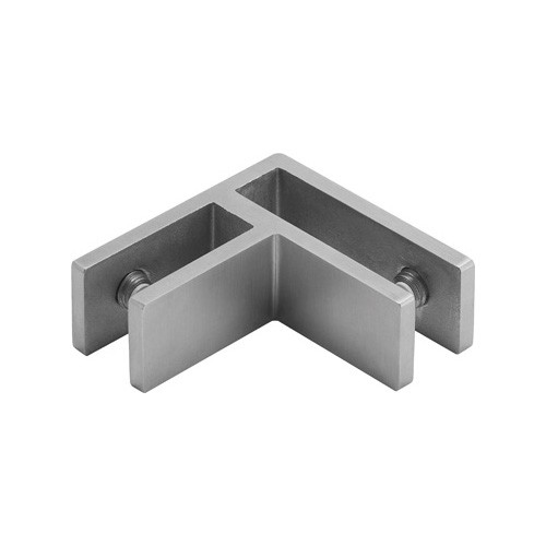 Square 90° Glass Shelf Clamp