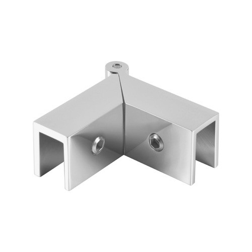 Adjustable Brass 90 to 180° Glass Shelf Clamp