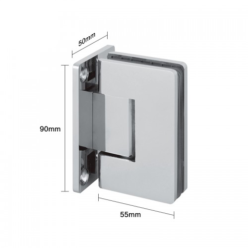 Glass to Wall T Shape 90° Shower Hinge (SHT-A-ST)