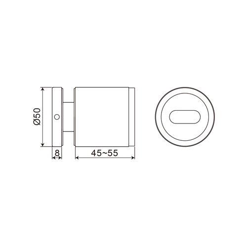 Quick-Lock Adjustable Glass Standoff