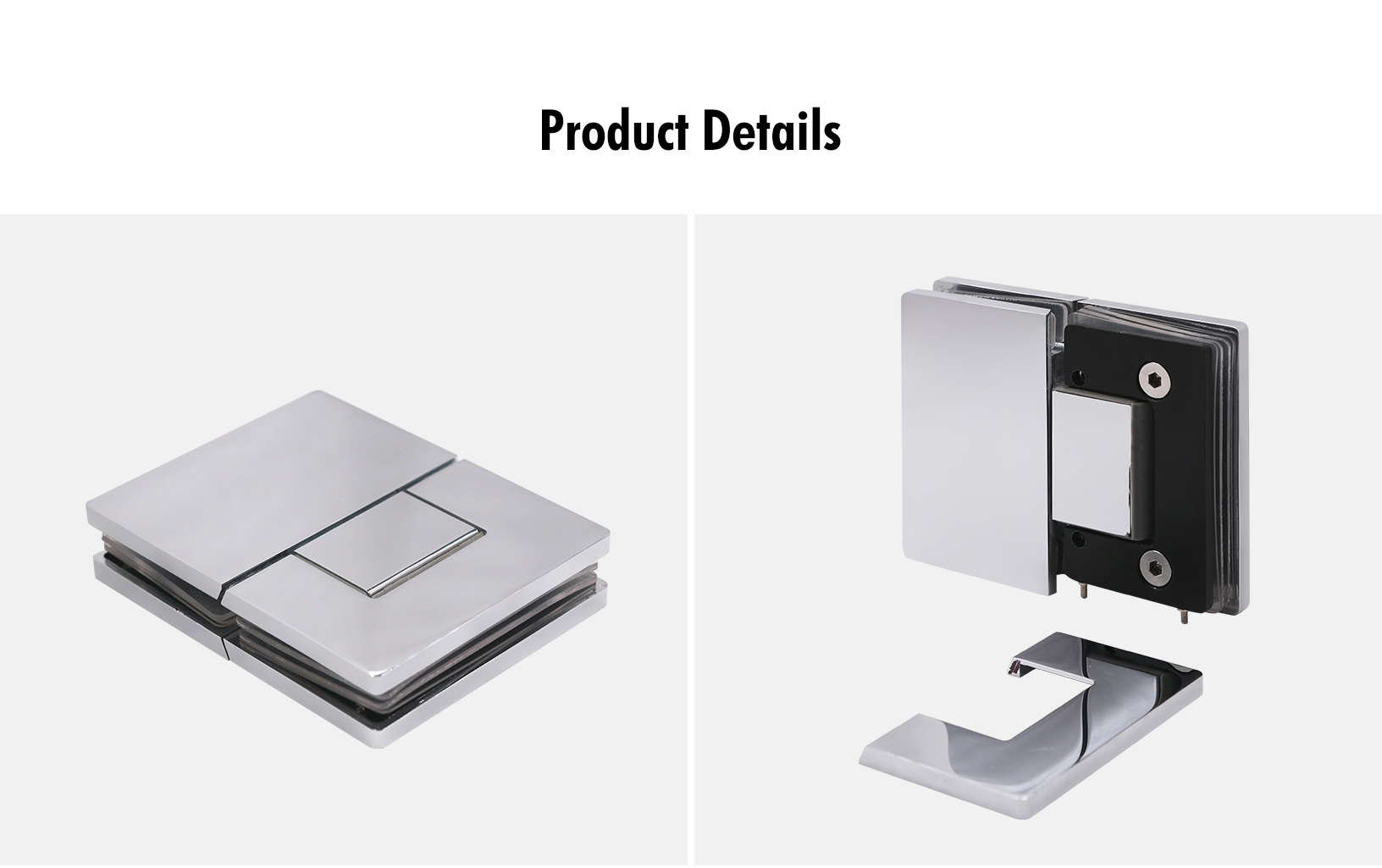 Glass to Glass 180° Shower Hinge (SH180-A-ADC)