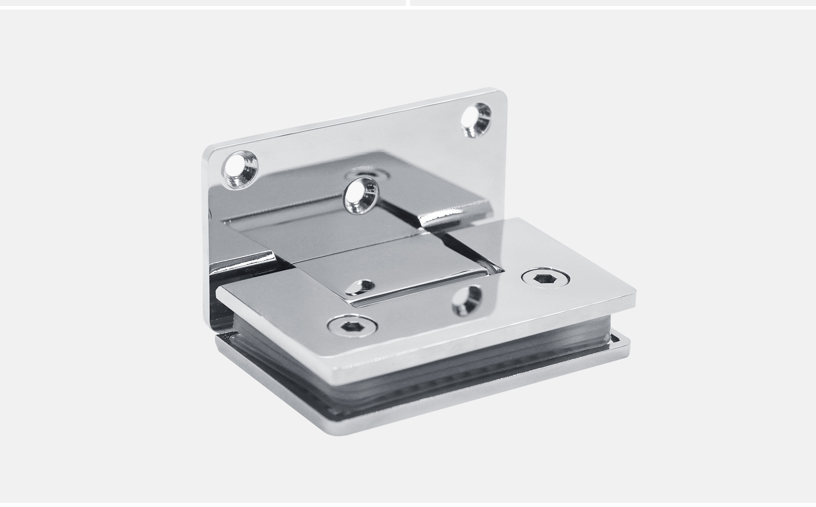 Glass to Wall L Shape 90° Shower Hinge (SHT-A3-ST)