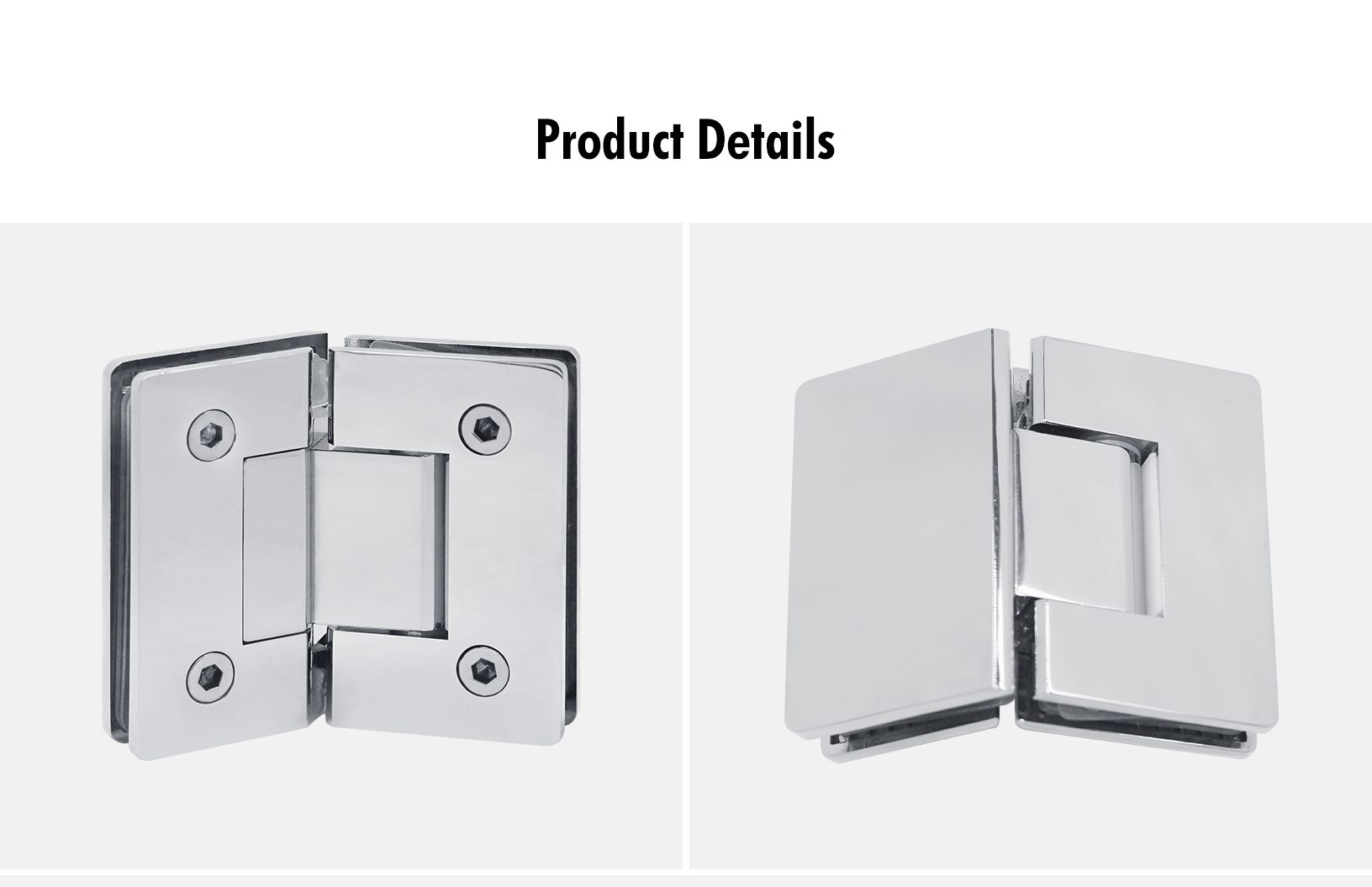 Glass to Glass 135° Shower Hinge (SH135-A-ST)