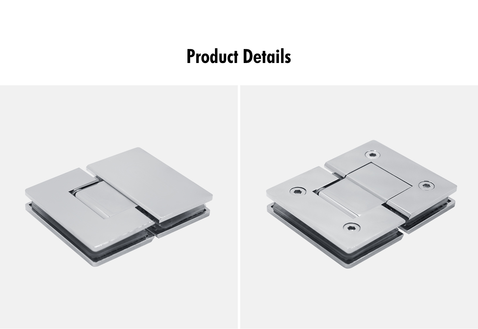 Glass to Glass 180° Shower Hinge (SH180-A-ST)
