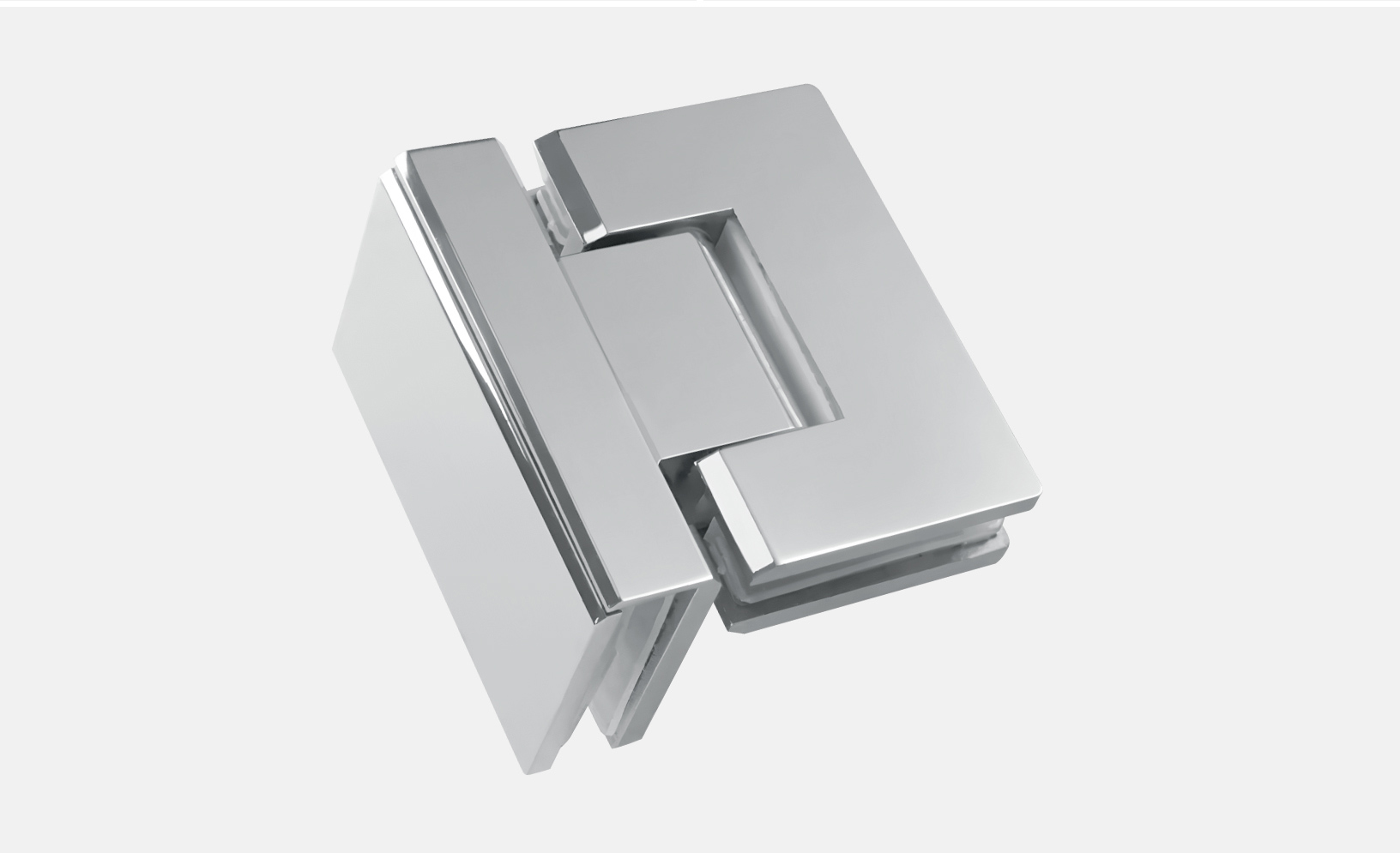 Glass to Glass 90° Shower Hinge (SHL-A1-ST)
