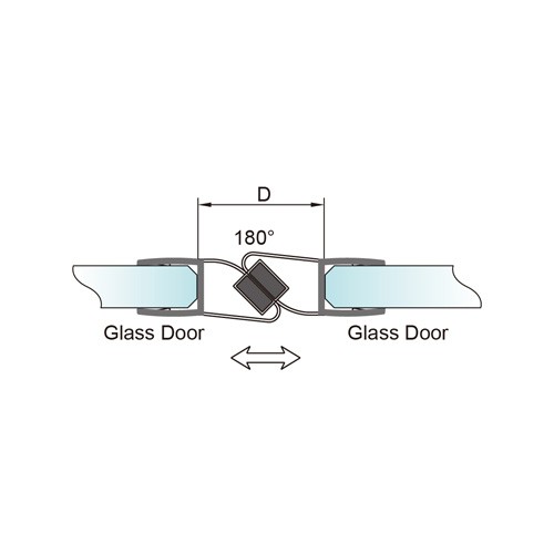 6-12mm Glass Door Magnetic PVC Seal . No Glue Required