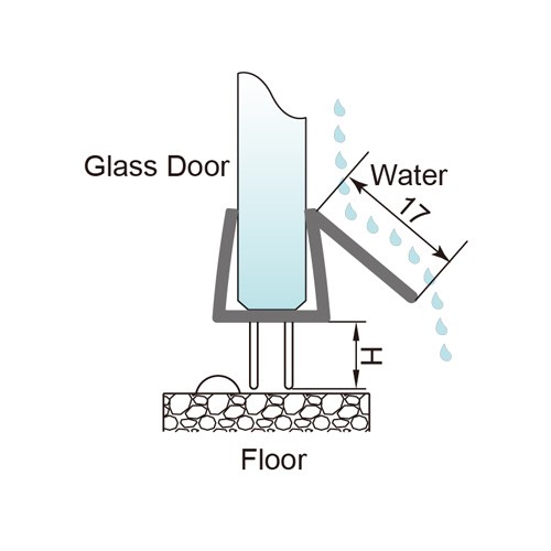 6-12mm Glass Door PVC Seal - No Glue Required (PS-7L)
