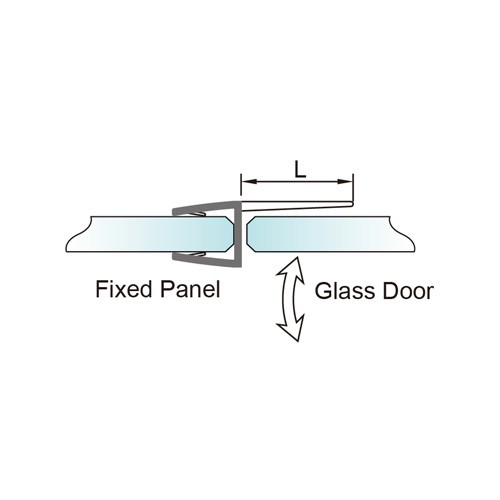 6-12mm Glass Door PVC Seal - No Glue Required (PS-18C)