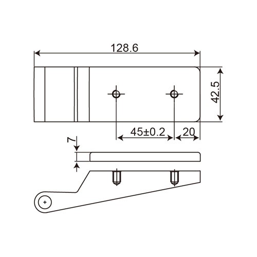 Free Swing Door Hinge of Lever Lockset (SH-S55)