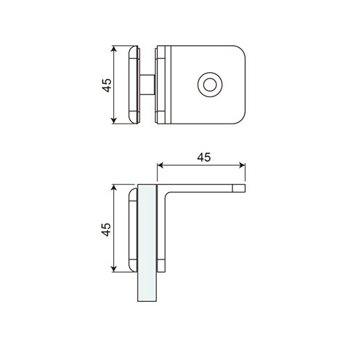 Wall Mount 90° L Shape Fixed Bracket