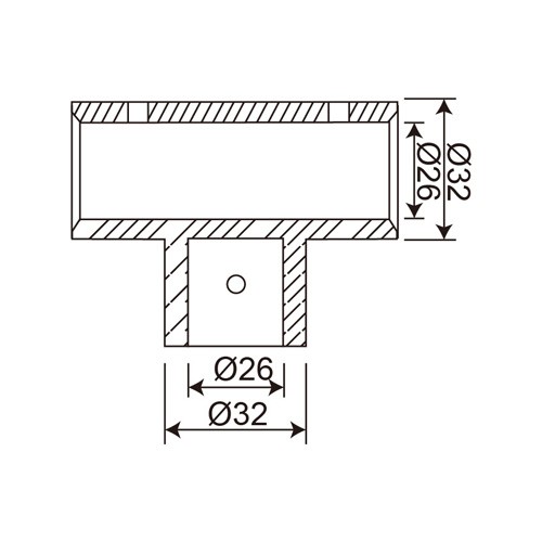 Stainless Steel Ø19/ Ø 25 Tube Tee Coupler (SC-5)