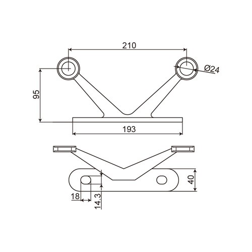 S210 Series 4 Arms Glass Spider Fittings