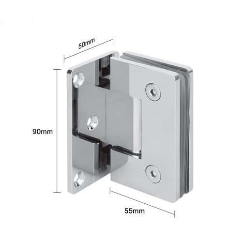 Glass to Wall L Shape 90° Shower Hinge (SHT-A3-ST)